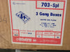 BOWERS Electro Zinc Plated Outlet Box 703-Spl (Pack of 5)