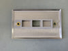 BELDEN 1-Port Stainless Steel Single Gang Faceplate AX102006 (Box of 45)