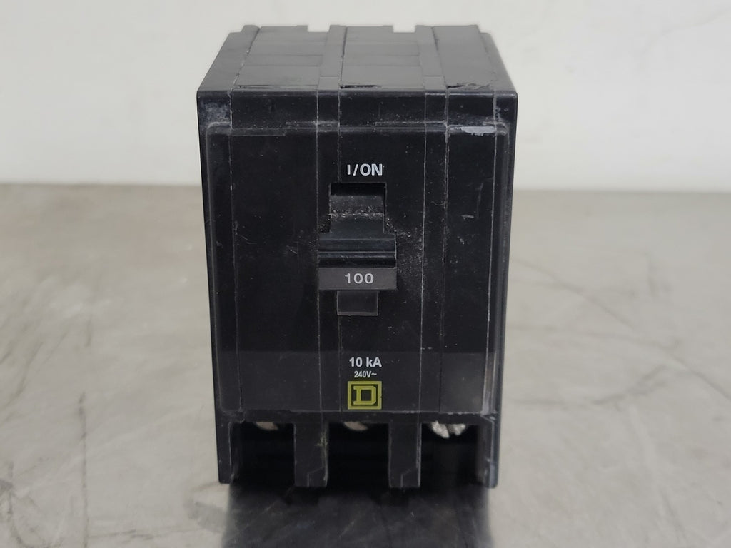 SQUARE D 100 Amp, 3 Pole, 240 volts Circuit Breaker QO3100