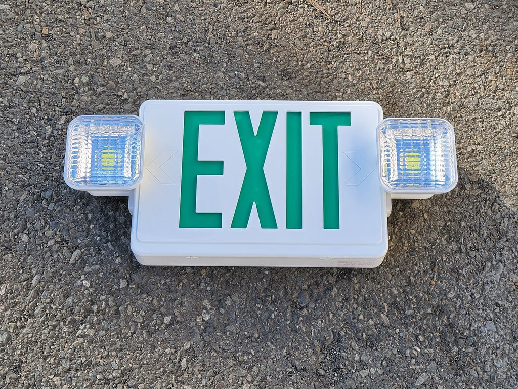 UNLIMITED LIGHTS LED Emergency Exit Lighting Fixture, Green, DF-2
