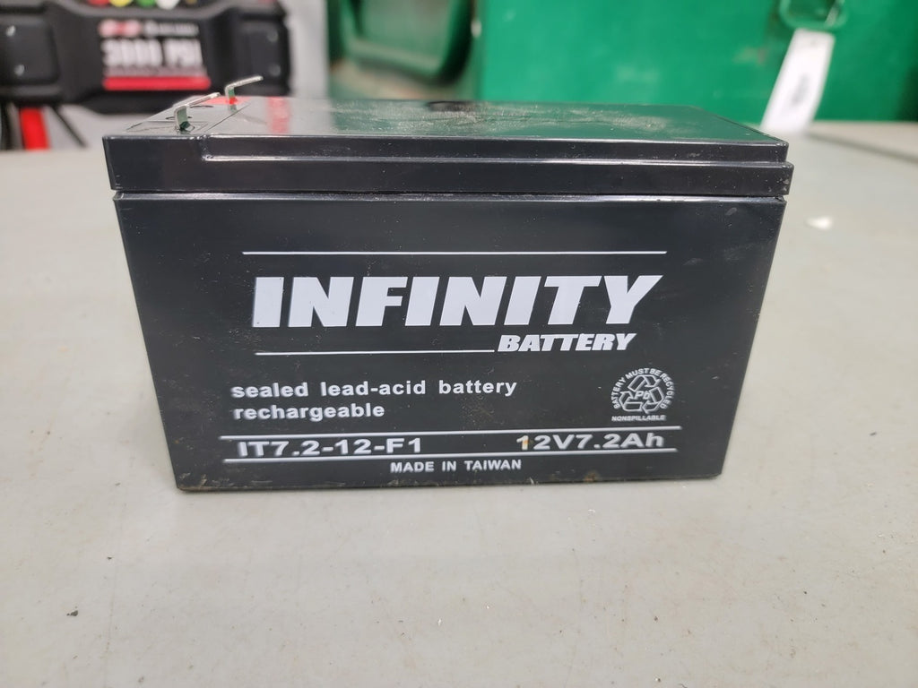 INFINITY 12 Volt 7.2 AH Battery Rechargeable Sealed Lead Acid Battery IT7.2-12-F1