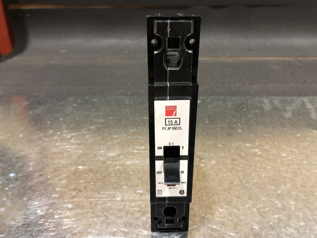 FEDERAL PIONEER 15 Amp, 1 Pole, 347 volts Circuit Breaker FFJP16015