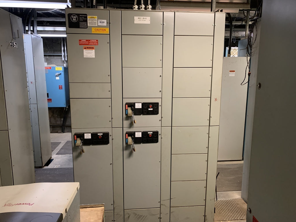 WESTINGHOUSE Five Star Double-Sided Motor Control Center (MCC), 600V Max., 1000A, 5 Buckets