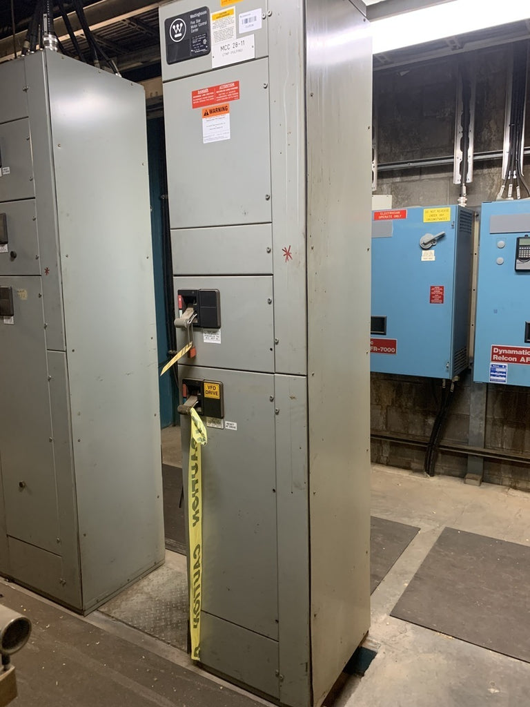 WESTINGHOUSE Five Star Double-Sided Motor Control Center (MCC), 600V Max., 1000A, 3 Buckets