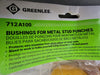 GREENLEE 1-3/8" - 1-11/16" Bushings for Metal Stud Punches 712A100 (Box of 100)