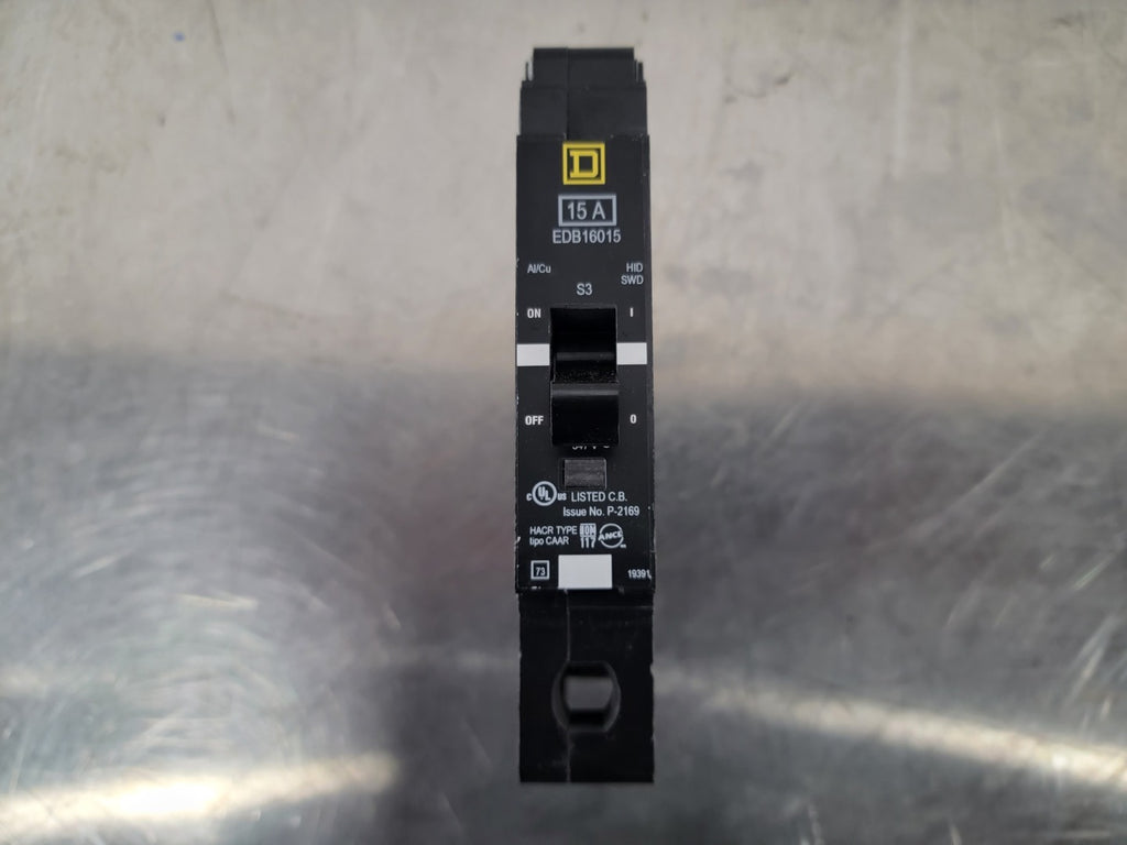 SQUARE D 15 Amp, 1 Pole, 347 volts Circuit Breaker EDB16015
