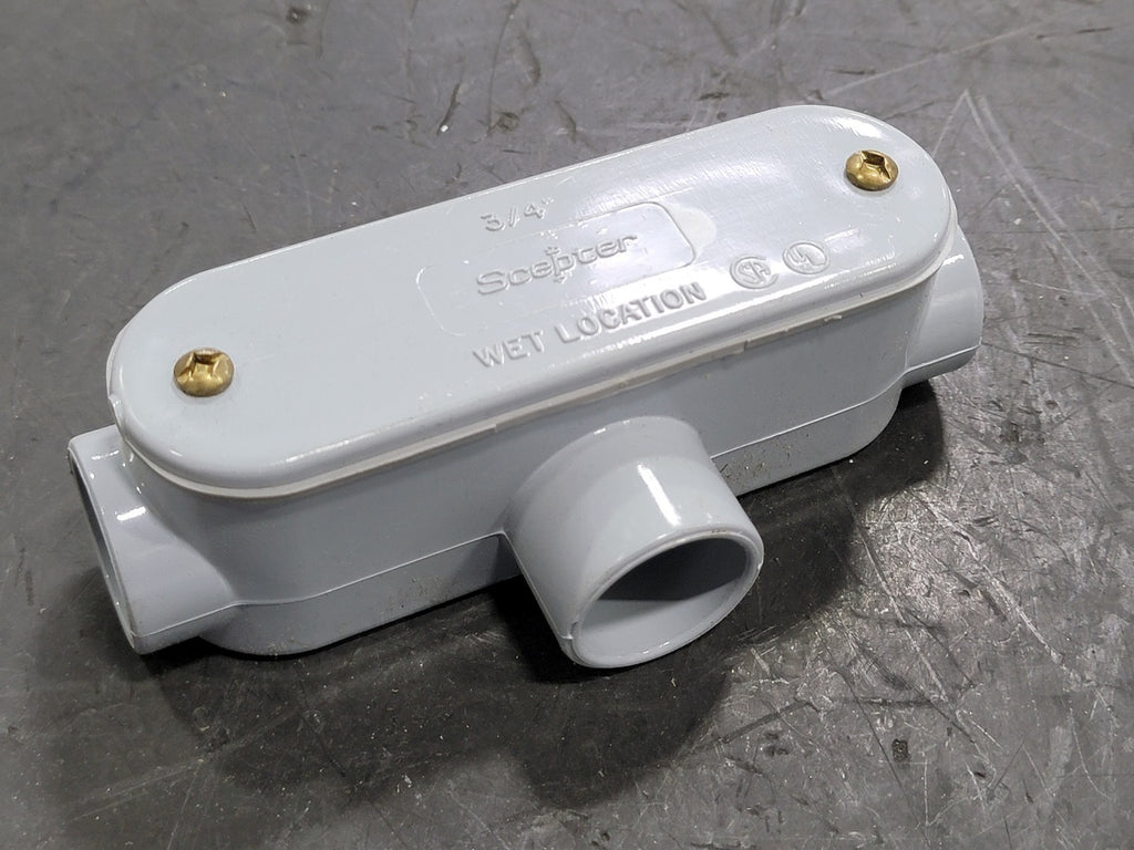 SCEPTER 3/4" Scepter Type Conduit Body with Cover, ST20S