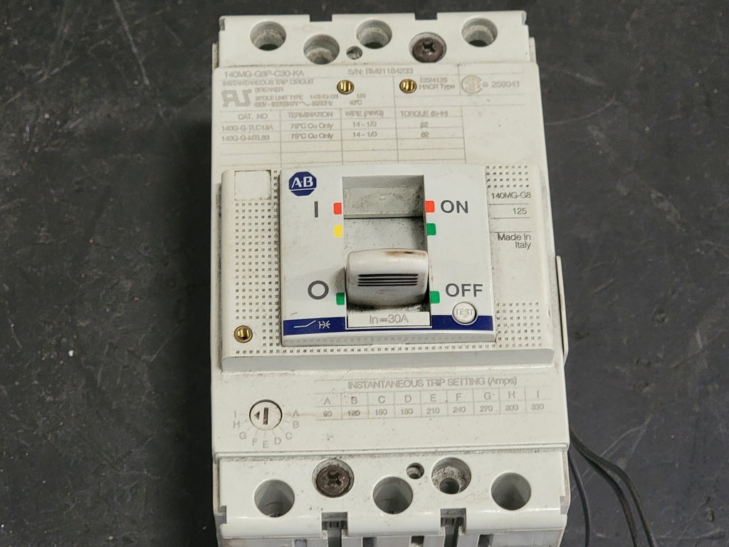 ALLEN-BRADLEY 7 Amp, 3 Pole, 480 volts Circuit Breaker 140MG-G8P-B70