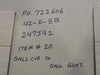 Gasket Flex Style RIR 316/316/FG, 39-1/8" x 39-29/32" x 40-31/32" x 0.175"