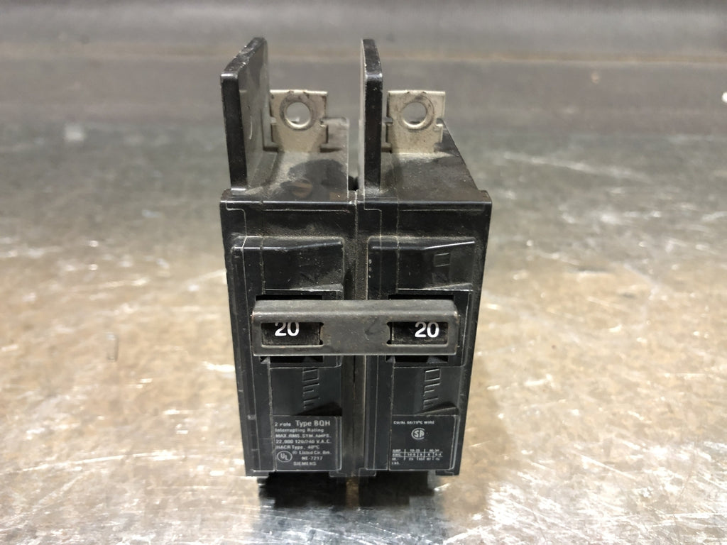 SIEMENS 20 Amp, 2 Pole, 120/240 Volts Circuit Breaker BQ2B020H