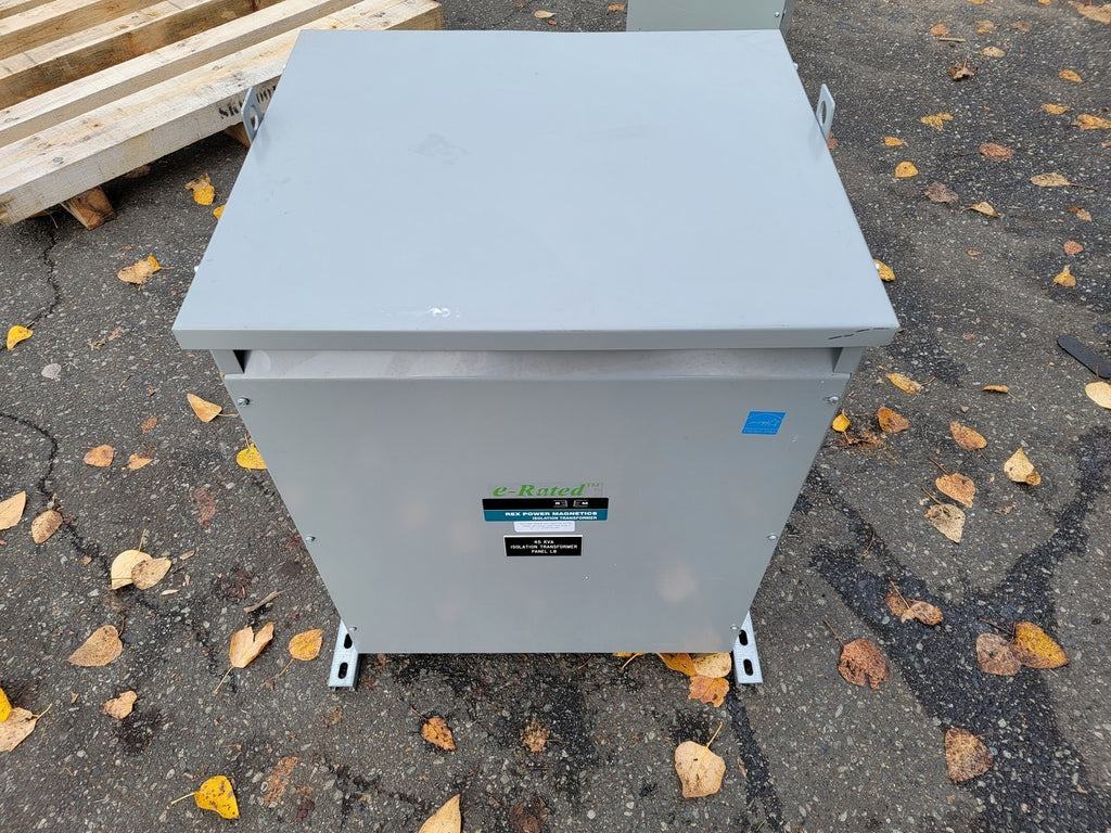 REX MANUFACTURING 45 kVA Transformer, 208Y/120 pri. volts, 208Y/120 sec. volts BA45MM/Z