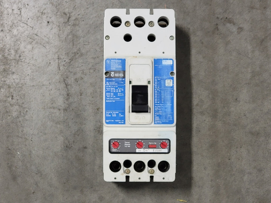 WESTINGHOUSE 250 Amp, 3 Pole, 600 volts Circuit Breaker HJD3250F