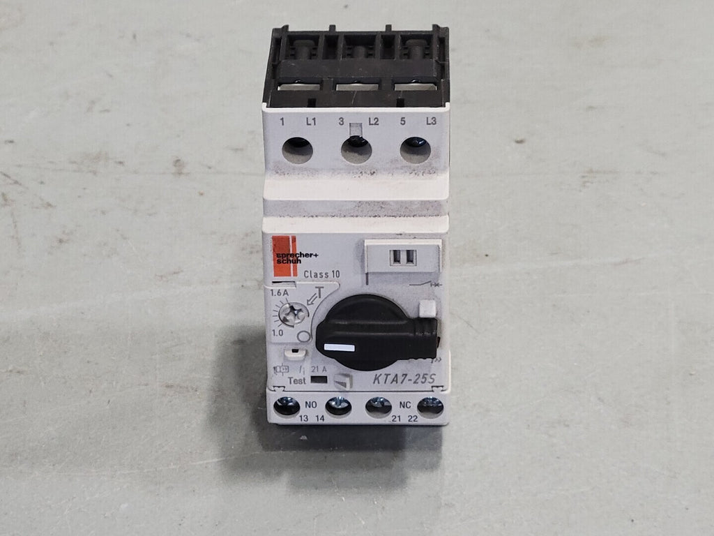 SPRECHER + SCHUH 1.6 Amp Motor Circuit Controller, KTA7-25S-1.6A
