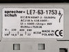 SPRECHER + SCHUH 63 Amp Motor Disconnect Switch LE7-63-1753