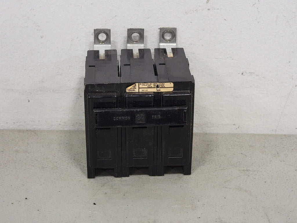 WESTINGHOUSE 20 Amp, 3 Pole, 240 volts Circuit Breaker BAB3020H