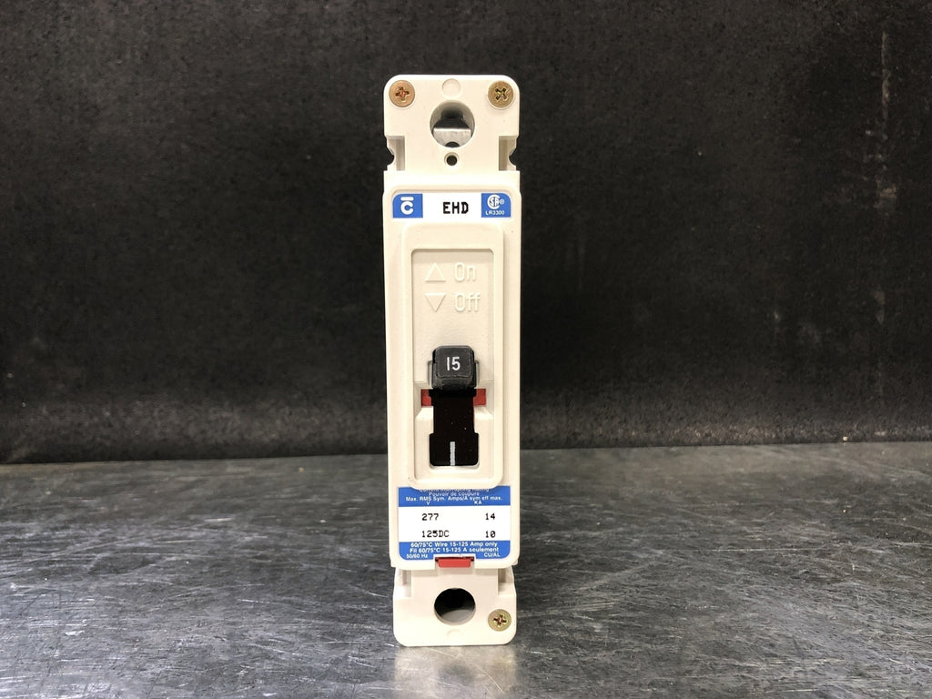 CUTLER-HAMMER 15 Amp, 1 Pole, 277 volts Circuit Breaker EHD1015