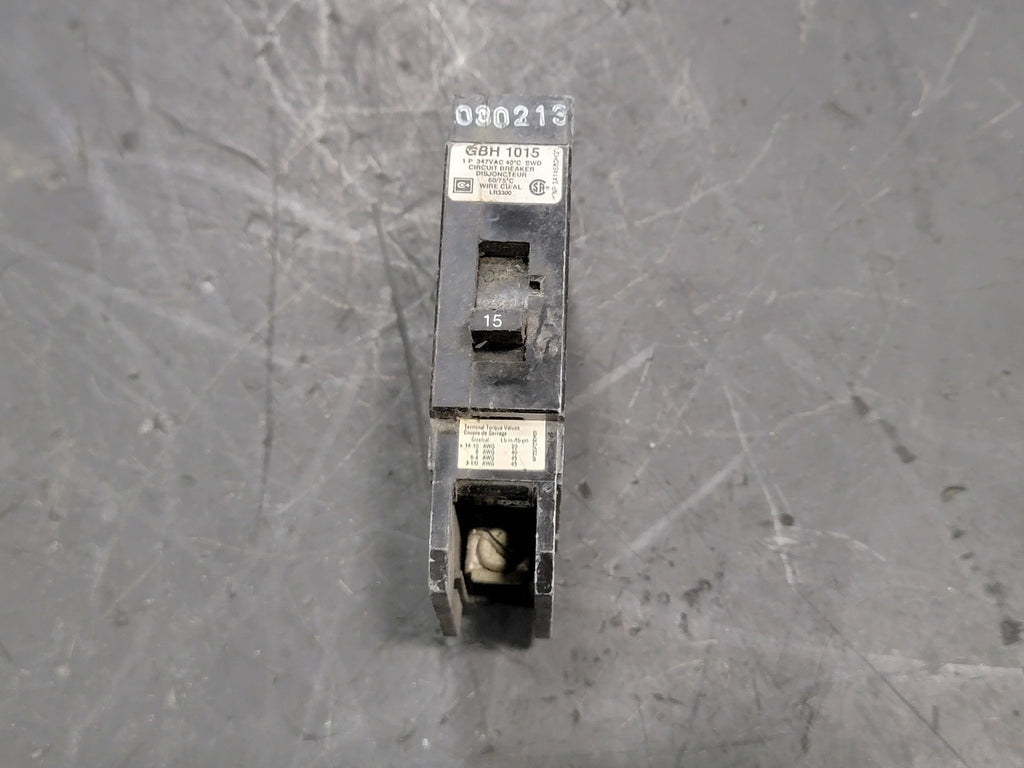 EATON CUTLER-HAMMER 15 Amp, 1 Pole, 347 volts Circuit Breaker GBH1015