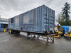 MTU/MARATHON 860 kW, 480V Continuous Diesel Generator w/ Container + Chassis 
