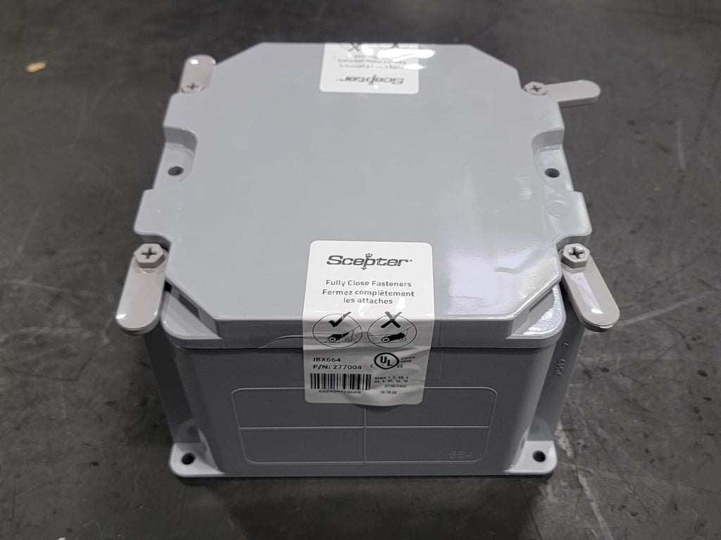 SCEPTER Junction Box JBX664 6"x6"x4" (Box of 5)
