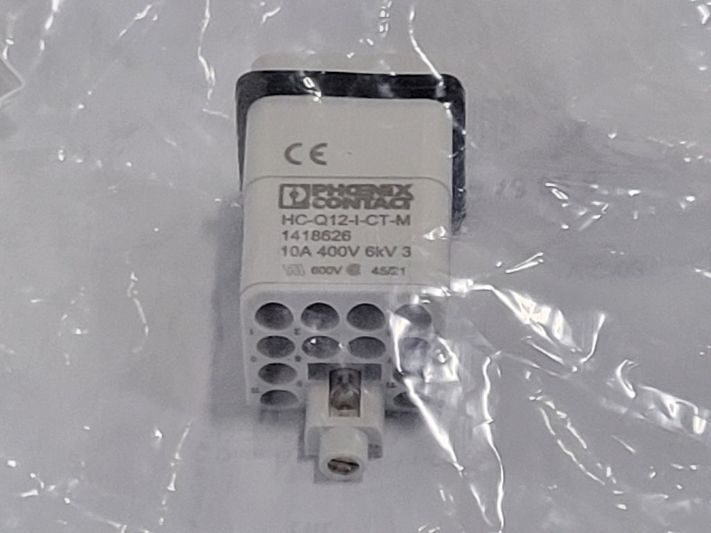 PHOENIX CONTACT Contact Insert HC-Q12-I-CT-M, 1418626, 10A 400V 6KV (Box of 283)