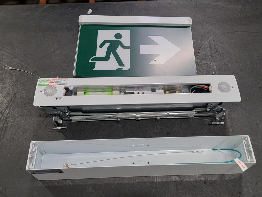THOMAS & BETTS LED Edge Lit Pictogram Fire Exit Sign Combo EAEC-2HO (Box of 3)