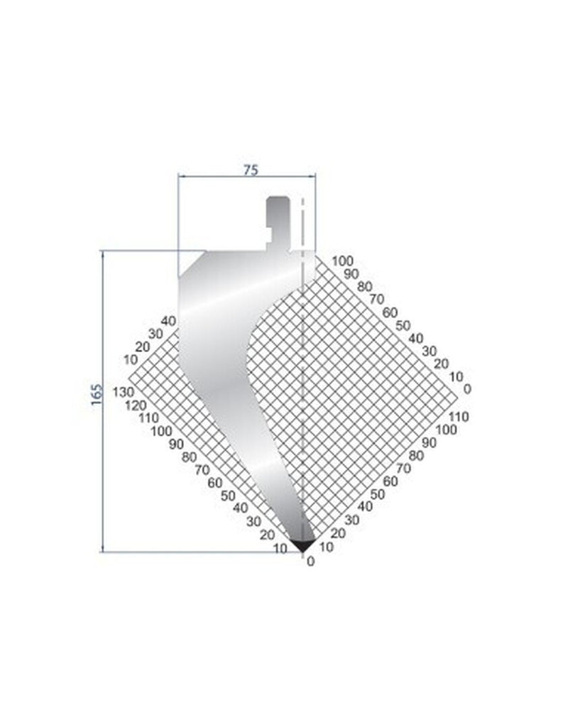 EUROSTAMP Part No. 1031 @ 835mm 88 Degree Gooseneck Punch
