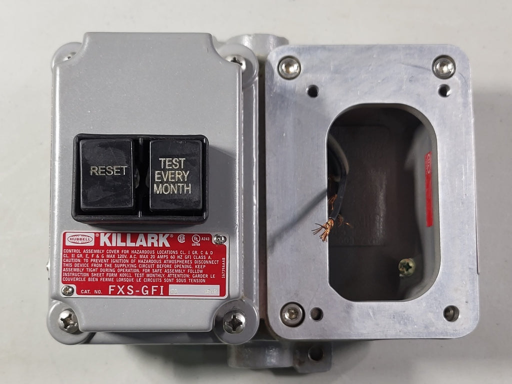 KILLARK Double-Gang Splice Box FXB-11 w/ Interrupter Cover Assembly FXS-GFI03