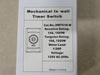 ENERLITES 15 Amp Mechanical In-wall Timer Switch HMT01N-W (Box of 10 pcs) 