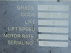 ROHO 1 Ton Electric Chain Hoist 0.53 hp, 380 Volts,  6.8 FPM, PX-01 w/ Trolley
