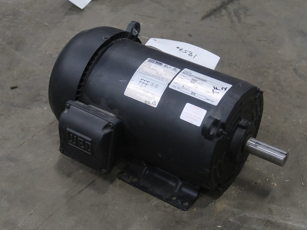 3 hp, 600 volts, 1765 rpm, 182/4T Electric Motor CC029A