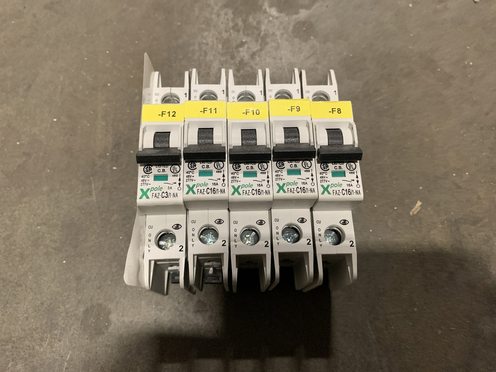 MOELLER 16 Amp, 1 Pole, 277 volts Circuit Breaker FAZ-C16/1