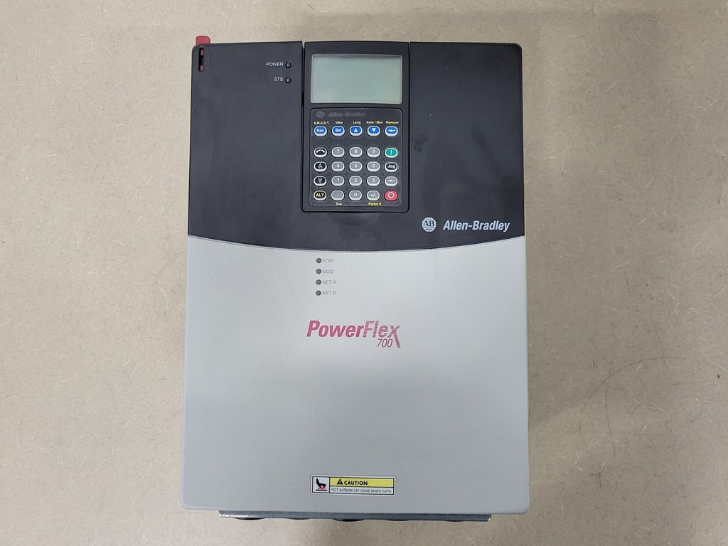 ALLEN BRADLEY 20 hp, 480 Volts, 3-Phase PowerFlex 700 VFD 20BD027A3AYYAED0
