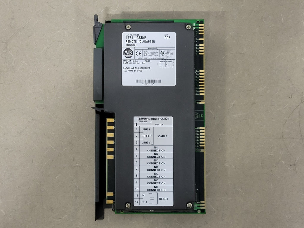 ALLEN BRADLEY Remote I/O Adapter Module 1771-ASB/E