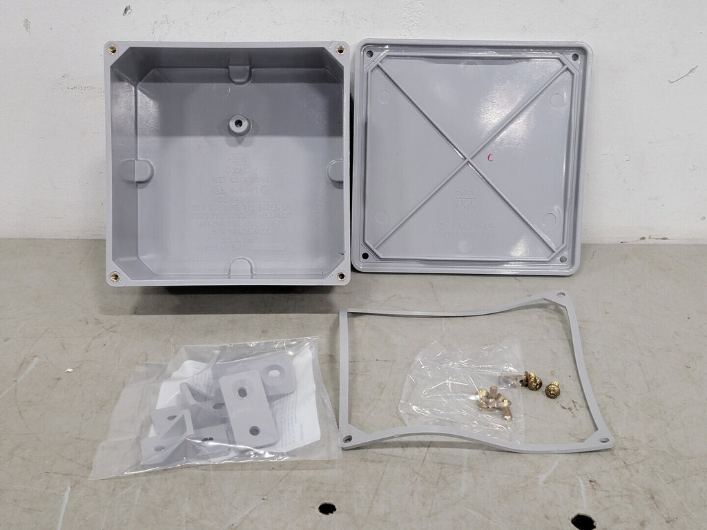 ROYAL 8" x 8" x 4" PVC Junction Box RJB884