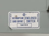 FEDERAL PIONEER 30 Amp, 3 Pole, 600 volts Fused Disconnect Switch 1336