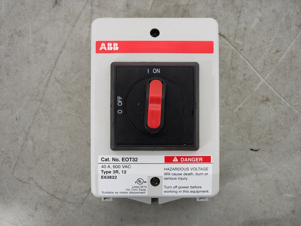 ABB 40 Amp, 600 volts Disconnect Switch EOT32