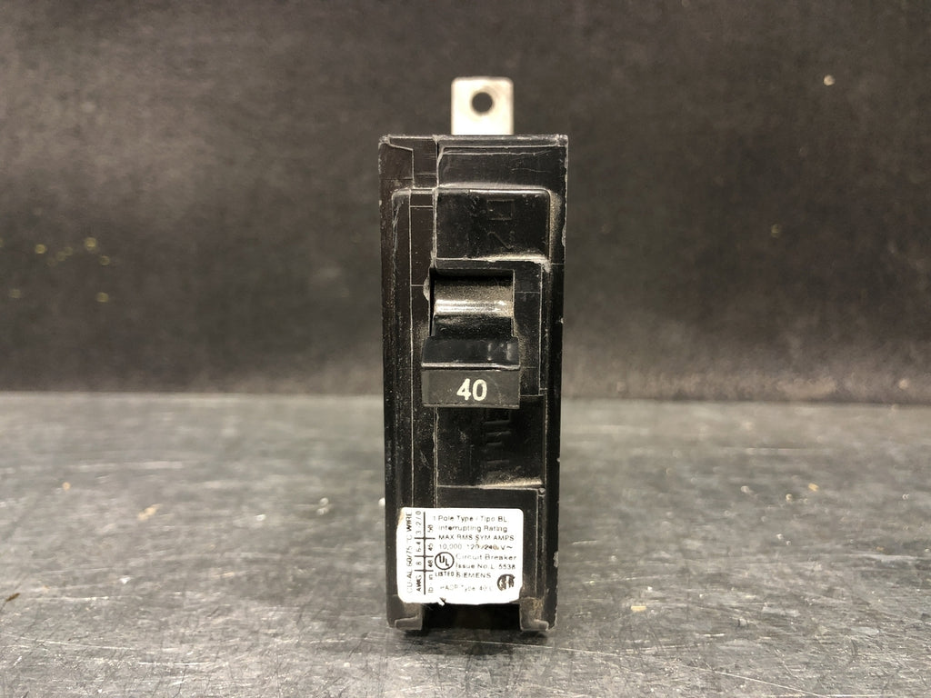 SIEMENS 40 Amp, 1 Pole, 120/240 Volts Circuit Breaker B140