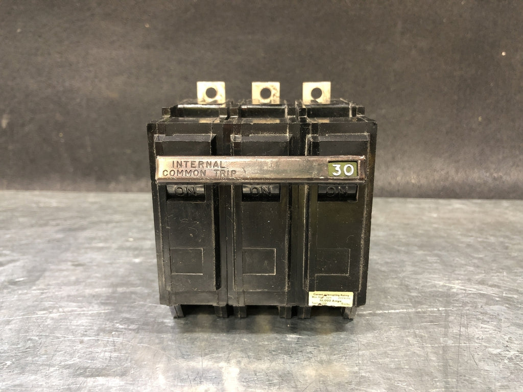 GENERAL ELECTRIC 30 Amp, 3 Pole, 240 Volts Circuit Breaker THQB32030