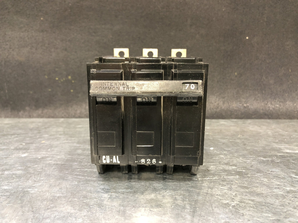 GENERAL ELECTRIC 70 Amp, 3 Pole, 240 Volts Circuit Breaker THQB32070