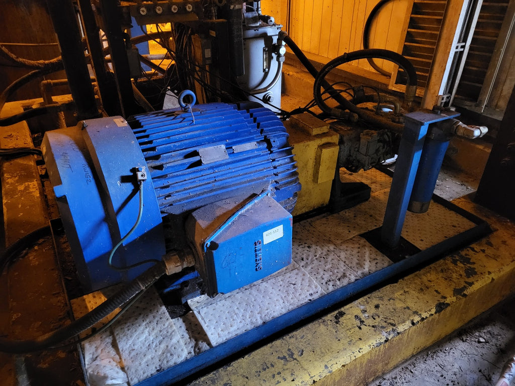 HAGGLUNDS-DENISON Hydraulic Pump P8S-2R1C-5A2-B00-QA1-M2-03701 w/ 125 hp Motor