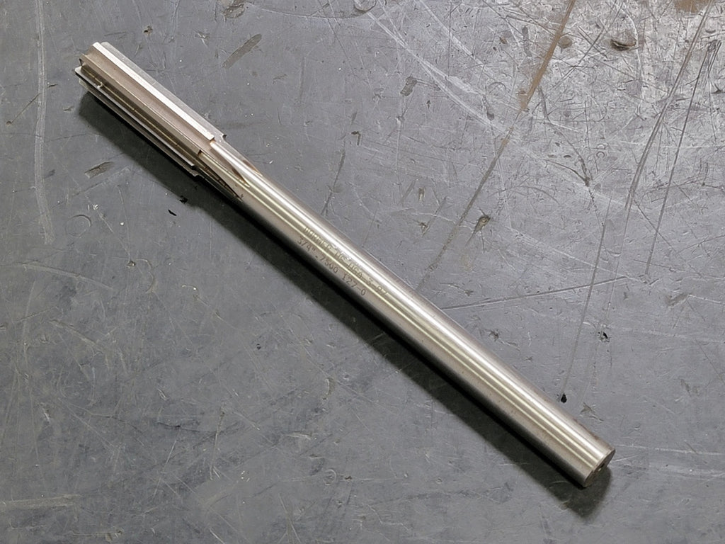 DORMER 3/4in. x 9-1/2in. Chucking Reamer, 0.750in. Dia. Str. Shank