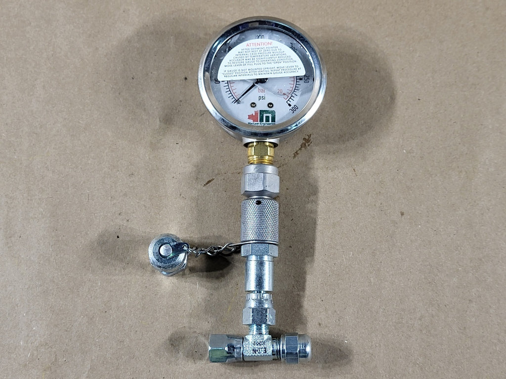 MACLEAN Pressure Gauge, 300 PSI, 1017010