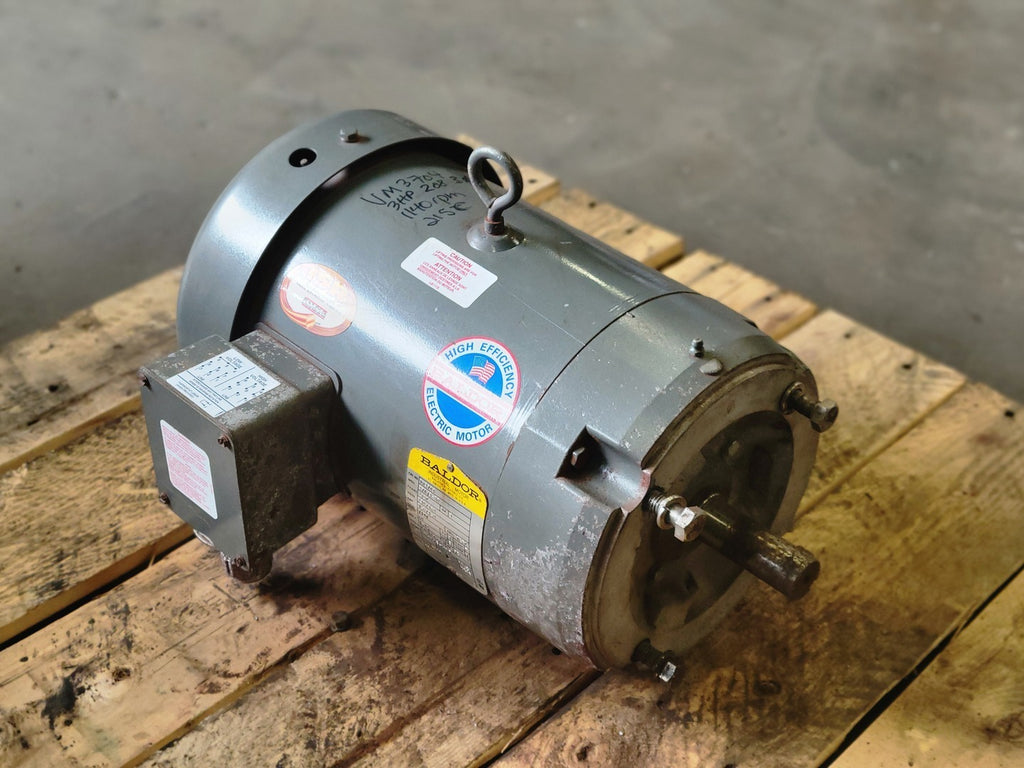 BALDOR 3 hp, 230/460 volts, 1140 rpm, 215C Industrial Motor VM3704