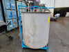 Copper Sulphate (CuSO4) Polyethylene Storage Tank w/ Baldor 3/4 HP DC Agitator Motor & Steel Support Frame