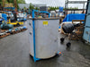 Copper Sulphate (CuSO4) Polyethylene Storage Tank w/ Baldor 3/4 HP DC Agitator Motor & Steel Support Frame