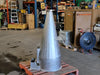 KERKAU Custom Stainless Steel Process Transition Hopper Assemblies w/ 4" ASME B16.5 Class 150 F304/304L Flanged Outlets (Lot of 2)