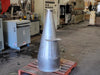 KERKAU Custom Stainless Steel Process Transition Hopper Assemblies w/ 4" ASME B16.5 Class 150 F304/304L Flanged Outlets (Lot of 2)