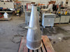 KERKAU Custom Stainless Steel Process Transition Hopper Assemblies w/ 4" ASME B16.5 Class 150 F304/304L Flanged Outlets (Lot of 2)