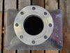 KERKAU Custom Stainless Steel Process Transition Hopper Assemblies w/ 4" ASME B16.5 Class 150 F304/304L Flanged Outlets (Lot of 2)