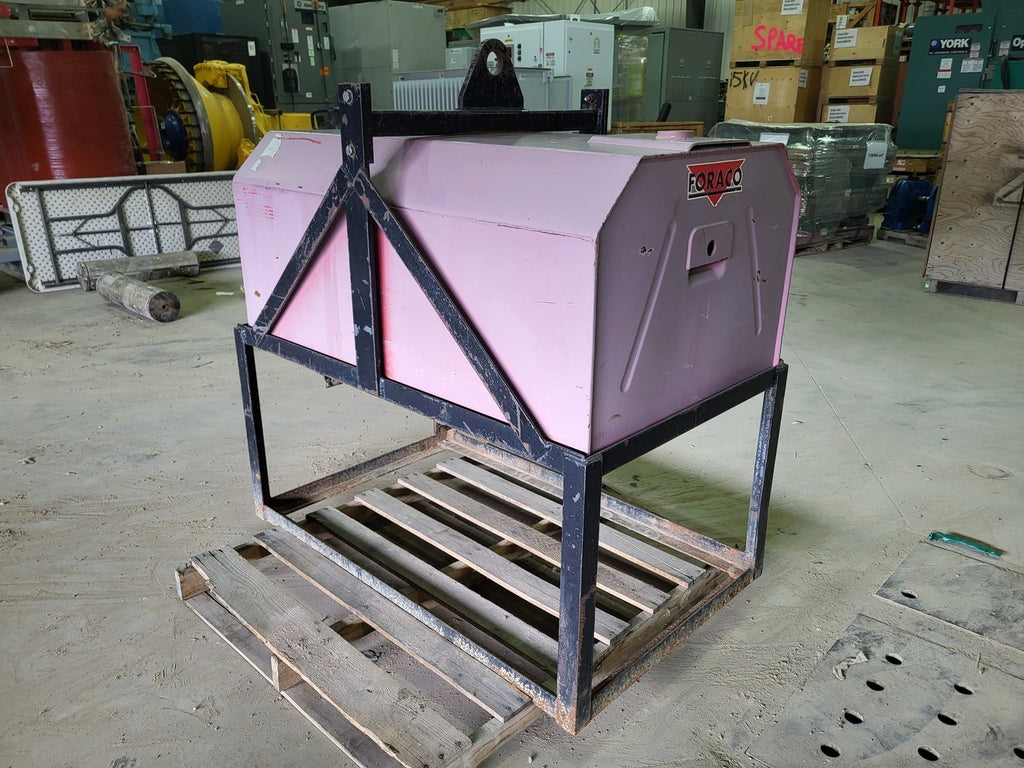 FORACO 450 L Steel Intermediate Bulk Container (IBC) Transport Tank with Lift Frame